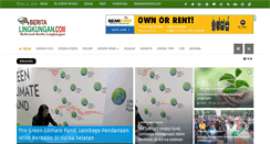 Desktop Screenshot of beritalingkungan.com